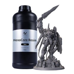 NOVA3D HexaCore الراتنج — 405 نانومتر عالي الدقة ثلاثي الأبعاد، متوازن منخفض الانكماش وصلابة عالية (رمادي، 1 كجم) in Kuwait