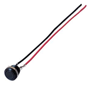 Metal Button Switch 12mm Black 2Pin No Light No Locking Momentary Auto Reset Click Waterproof, 1pcs in Saudi Arabia