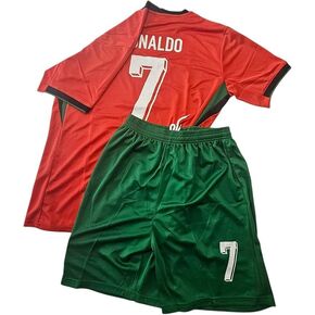 Adult Soccer Jersey 7 Uniform Set Breathable Soccer Football Training Outfits Gifts in Kuwait