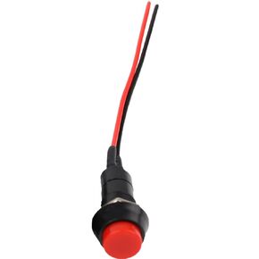 Push Button Switch 12mm PBS-11 Series Waterproof Car Circuit Wire Speaker Electrical Boat Shape Round Line, 1pcs(Green Latching) in Saudi Arabia