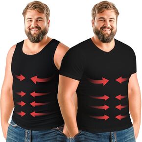 ارمسترونغ أمريكا التثدي ضغط تانك الأعلى + تي شيرت ضغط للرجال (4XL) in Kuwait
