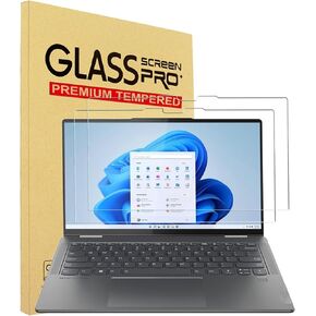 Yinoveen 2 حزمة شاشة شاشة زجاجية مقسّمة لـ Lenovo Yoga 7 14 / Yoga 7I in Kuwait