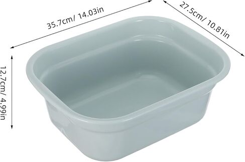 Operitacx Rectangular Dishpan Wash Tub: Plastic Wash Basin for Washing Limbs and Carrying Liquid - Face Cleansing Bowl for Hospitals, Nursing Homes Blue in Saudi Arabia