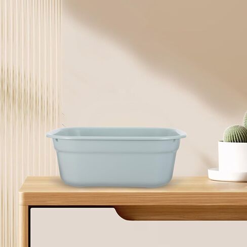 Operitacx Rectangular Dishpan Wash Tub: Plastic Wash Basin for Washing Limbs and Carrying Liquid - Face Cleansing Bowl for Hospitals, Nursing Homes Blue in Saudi Arabia