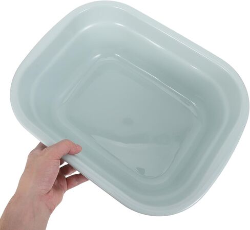 Operitacx Rectangular Dishpan Wash Tub: Plastic Wash Basin for Washing Limbs and Carrying Liquid - Face Cleansing Bowl for Hospitals, Nursing Homes Blue in Saudi Arabia