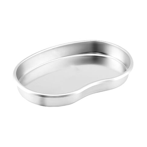 Stainless Steel Tray Kidney Bowl Kidney Shaped Basin Reusable Metal Dish S in Kuwait