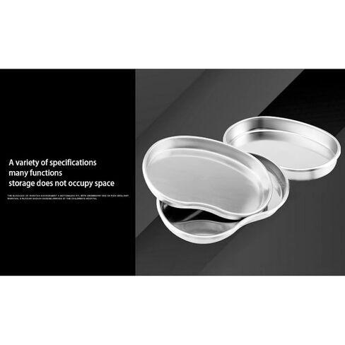 Stainless Steel Tray Kidney Bowl Kidney Shaped Basin Reusable Metal Dish S in Kuwait