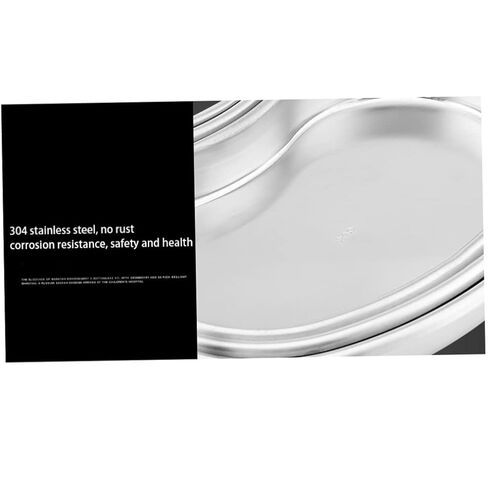 Stainless Steel Tray Kidney Bowl Kidney Shaped Basin Reusable Metal Dish S in Kuwait