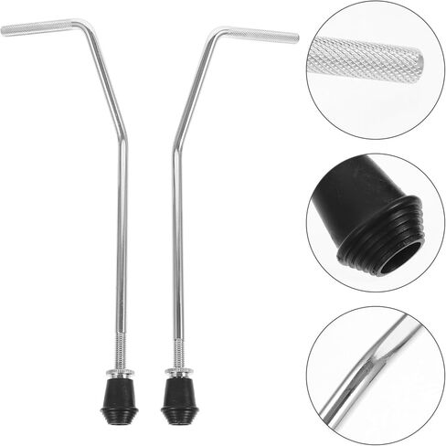 Kisangel 2Pcs Metal Tom Drum Holder Stand with Bass Drum Legs Bracket Percussion Instrument Mount Accessory for Set Performance and Display in Kuwait