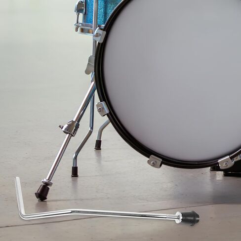 Kisangel 2Pcs Metal Tom Drum Holder Stand with Bass Drum Legs Bracket Percussion Instrument Mount Accessory for Set Performance and Display in Kuwait