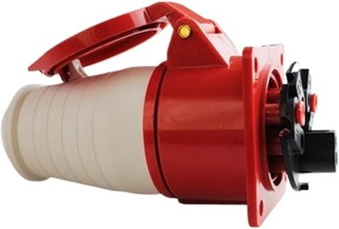 Waterproof Industrial Plug and Socket Connector 3-core 4-Hole 5-pin 16A/32A Non-Explosion-Proof Aviation Male and Female Docking(3 Core 32a Concealed Installation) in Kuwait