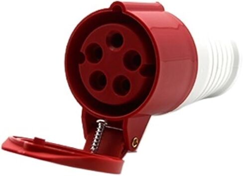 3-pin 4-pin 5-Hole Waterproof Aviation Plug 16A32A Non-Explosion-Proof Socket Industrial Fast Male and Female Docking(5 Pin 32a Connector Socket Sf225) in Kuwait