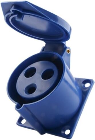 323 Three-core 32A Concealed Socket Industrial Aviation Plug Non-Explosion-Proof Connector Three-Phase Waterproof Construction site Docking(Three core 32A Hollow) in Kuwait