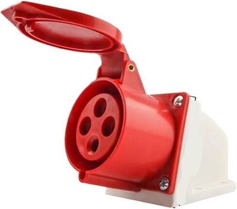 Industrial Aviation Plug Non-Explosion-Proof Socket Connector Three-Phase Waterproof Construction site Docking 3 core 4 5 Holes 16A/32A(Five core 16A Connector) in Kuwait