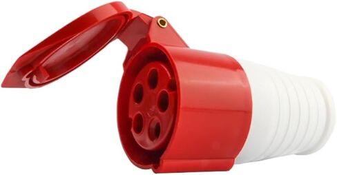 Industrial Aviation Plug Non-Explosion-Proof Socket Connector Three-Phase Waterproof Construction site Docking 3 core 4 5 Holes 16A/32A(Five core 16A Connector) in Kuwait