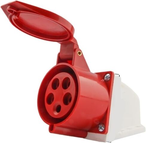 Industrial Aviation Plug Non-Explosion-Proof Socket Connector Three-Phase Waterproof Construction site Docking 3 core 4 5 Holes 16A/32A(Five core 16A Connector) in Kuwait