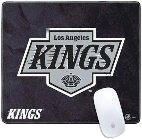 Skinit Small Gaming Mouse Pad - Officially Licensed Los Angeles Kings Distressed Design with Stitched Edges, Waterproof, Non-Slip Rubber Base, Desk Mat for Keyboard & Mouse, 12.6" x 11" inches in Kuwait