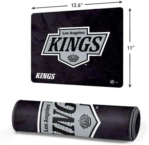 Skinit Small Gaming Mouse Pad - Officially Licensed Los Angeles Kings Distressed Design with Stitched Edges, Waterproof, Non-Slip Rubber Base, Desk Mat for Keyboard & Mouse, 12.6" x 11" inches in Kuwait