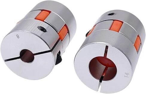 D30L40 Coupling 6/6.35/8/10/12/14mm Stepper Motor Shaft Coupler Flexible Jaw Spider Plum(12x16) in Kuwait