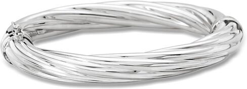 Ross-Simons Italian Twisted Oval Bangle Bracelet in Kuwait
