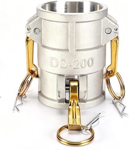 قارنة توصيل بكرة الأخدود والكاميرا DD2020 من الألومنيوم، 2 بوصة Camlock أنثى × 2 بوصة أنثى Camlock مناسبة لتبريد الزيت الهيدروليكي ومياه الزيت، 250 رطل لكل بوصة مربعة (2 بوصة × 2 بوصة) in Kuwait