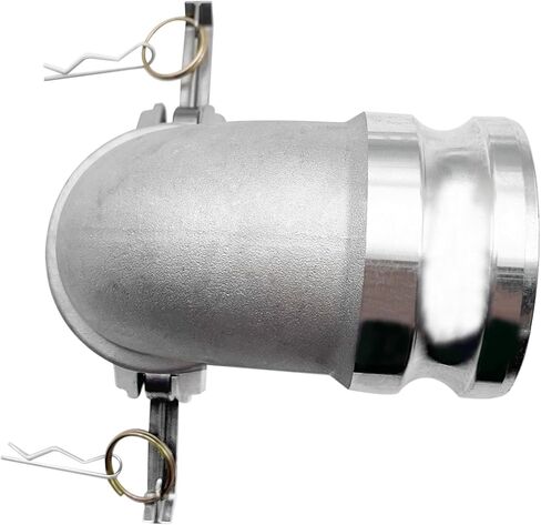 SAFBY Aluminum Type DA Camlock Fitting, 90° Elbow, 3" Female x 3" Male (DA90-30-AL)， Industrial-Grade Liquid Transfer Coupling for Petroleum, Chemicals & Water in Kuwait