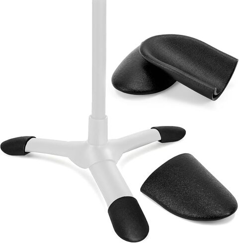 Aurelema 18 Pcs Universal Music Stand Foot Pads Protector, Anti Scratch Floor Protector Caps for Wood Tile Hard Floors, Easy Slip On Rubber Tips for Performance Practice Room in Kuwait