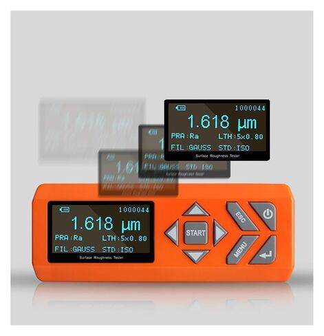 مقياس خشونة السطح. جهاز اختبار خشونة السطح الرقمي مع شاشة LCD ومقياس الملف الشخصي المحمول للأجزاء المعدنية والفحص الصناعي in Kuwait