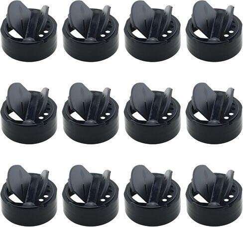 12PCS Spice Bottle Replacement Lids 1-5/8 Inch Caliber Seasoning Bottle Lid Pour And Shaker Dual Use Fits 4 Ounce Round Jars Butterfly Dual Opening Design For Pepper Chili Cumin Sesame in Kuwait