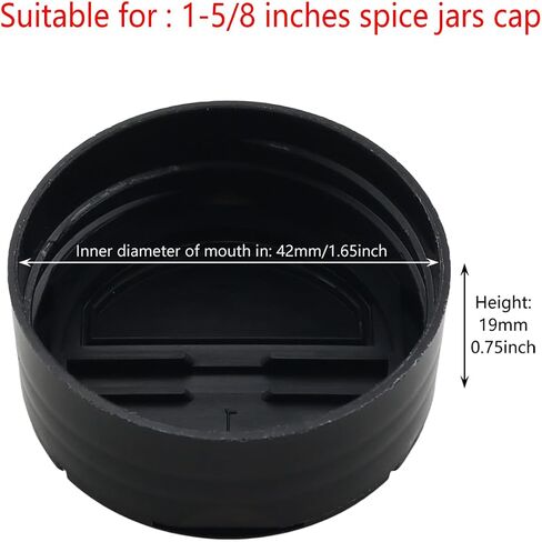 12PCS Spice Bottle Replacement Lids 1-5/8 Inch Caliber Seasoning Bottle Lid Pour And Shaker Dual Use Fits 4 Ounce Round Jars Butterfly Dual Opening Design For Pepper Chili Cumin Sesame in Kuwait