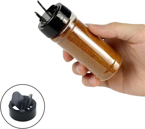 12PCS Spice Bottle Replacement Lids 1-5/8 Inch Caliber Seasoning Bottle Lid Pour And Shaker Dual Use Fits 4 Ounce Round Jars Butterfly Dual Opening Design For Pepper Chili Cumin Sesame in Kuwait