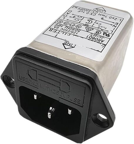 مقبس تيار متردد مع فلتر طاقة فيوز AR06D1 220 فولت AR10D1 AR03D1(AR06D1 6A مع فيوز) in Kuwait