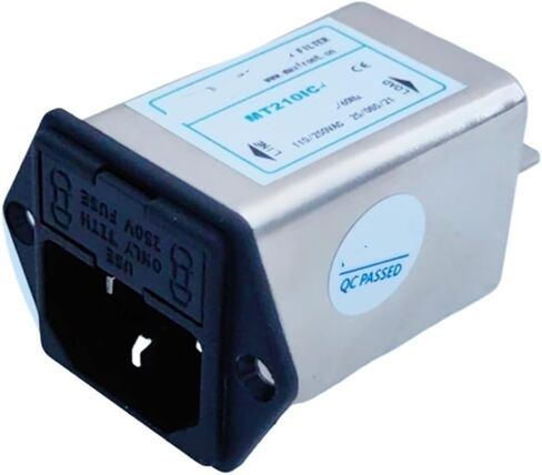 MT210IC-1A 3A 6A 10A فلتر طاقة الهيكل 0-220 فولت مع مقبس تأمين مزدوج اثنين في واحد 10A-H(MT210IC-6-H 6A) in Kuwait