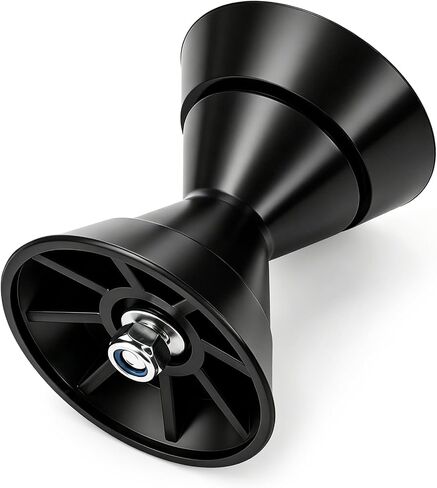 yarlung 3 Inch Boat Trailer Roller, Assembly Bow Roller with Spoke Fits 1/2" Shaft, Boat Trailer Bracket with End Bells Bow Stop, Black in Kuwait