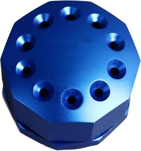 Screwdriver Storage Rack, 10 Holes Rotating Organizer Holder | Aluminum Alloy Anti-Slip Base, Space Saving Design for Workshop, Garage, Tool Bench in Kuwait