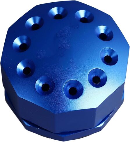 Screwdriver Storage Rack, 10 Holes Rotating Organizer Holder | Aluminum Alloy Anti-Slip Base, Space Saving Design for Workshop, Garage, Tool Bench in Kuwait