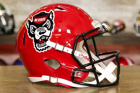 NC State Wolfpack Speed Display Helmet - Glittery Red in Kuwait