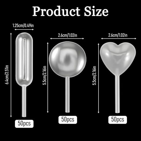 150 Pcs Heart-Shaped and Round Plastic Pipettes Cupcakes Pipettes 4ml Plastic Pipettes Dropper for Cupcakes Mini Pipette Pipette Dropper for Chocolate Birthday Party and Holiday Decoration(3 Shapes) in Kuwait