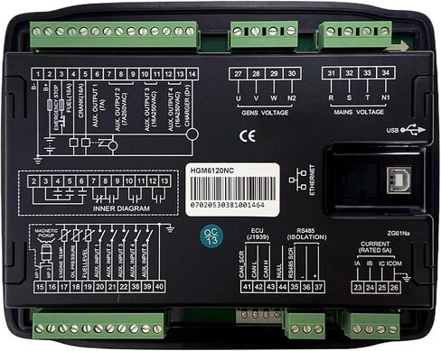 HGM6120NC Generator Controller AMF Auto Start Stop Control Module Panel Parts With R485 1Pcs in Saudi Arabia