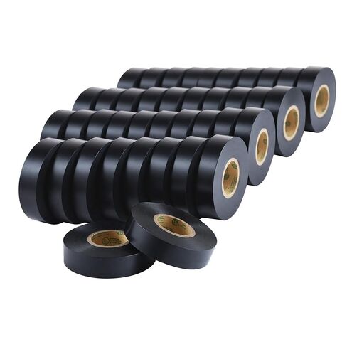 Lichamp 40 Pack Black Electrical Tape Waterproof, 3/4 in x 66ft, Industrial Grade UL/CSA Listed High Temp Electrical Tape Electric Super Vinyl in Saudi Arabia