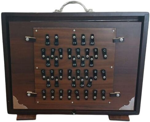 Large 39 Keys Shruti Box, 3 Set Reeds, Key, C To C, First-Second-Third Octaves, Pure Sanmica Tuned and 440Hz in Saudi Arabia