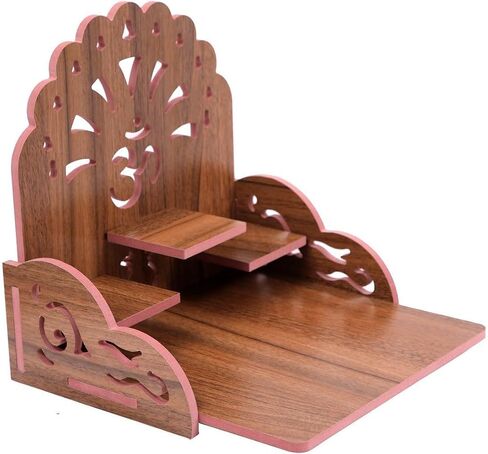 Indian Wooden Home Temple, Handcrafted Wooden Home Temple for Daily Worship Space Like Home, Office Decor Item in Kuwait
