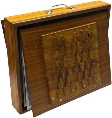 BINA Shruti Box No. 142 SPL XL, 36 Notes, Seasoned Wood, Drone Box with Dual Bellows, High Gloss Finish, 17x15x4 Inch, Includes Padded Carry Bag in Kuwait