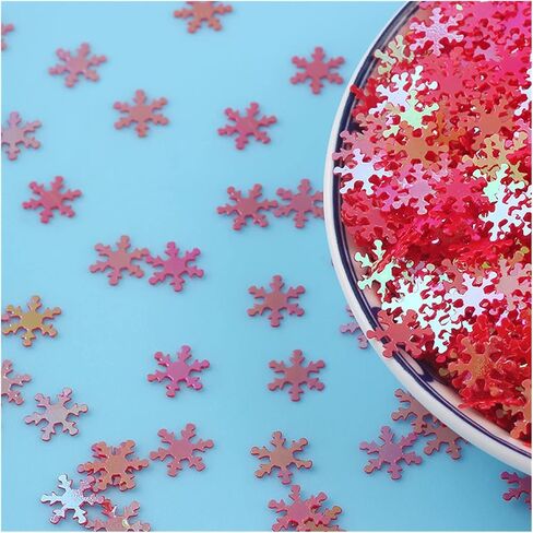 غسالة، غسالة غير قابلة للصدأ، زخارف Paillettes، 10 جم 9 مم ترتر PVC مسطح على شكل زهرة الثلج ترتر فضفاض (أزرق فاتح) in Kuwait