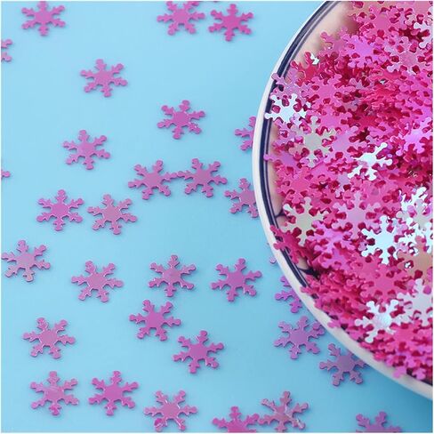 غسالة، غسالة غير قابلة للصدأ، زخارف Paillettes، 10 جم 9 مم ترتر PVC مسطح على شكل زهرة الثلج ترتر فضفاض (أزرق فاتح) in Kuwait