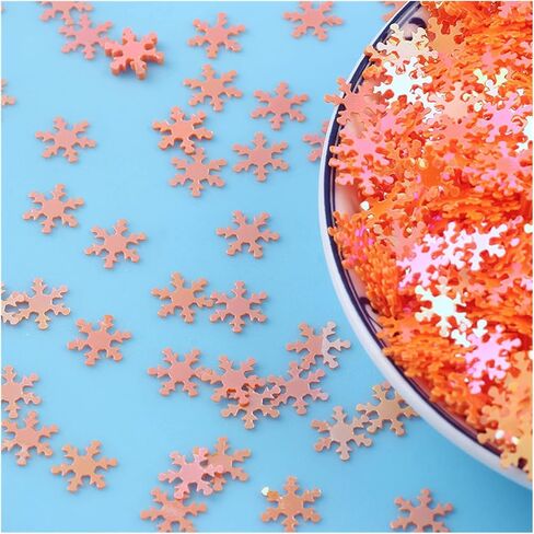 غسالة، غسالة غير قابلة للصدأ، زخارف Paillettes، 10 جم 9 مم ترتر PVC مسطح على شكل زهرة الثلج ترتر فضفاض (أزرق فاتح) in Kuwait