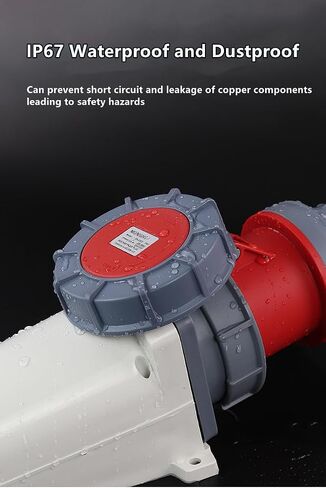 IEC60309 Waterproof CEE Industrial Activity Female Plug 4Pin 125A(UI Standard 100A) 380-415V 3P+E Flame Retardant IP67 in Kuwait