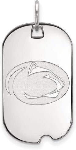 Sterling Silver LogoArt Penn State University Small Dog Tag in Kuwait