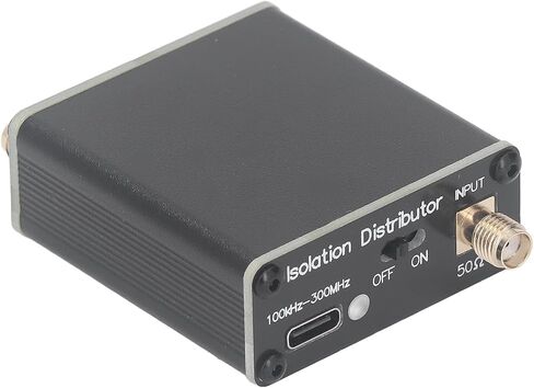 Zunate Active RF Isolation Distributor, 100kHz to 150MHz Signal Splitter with 50 Ohm Impedance for SDR, GPSDO, Clock Sources, and Radio Systems, 600mAh in Kuwait