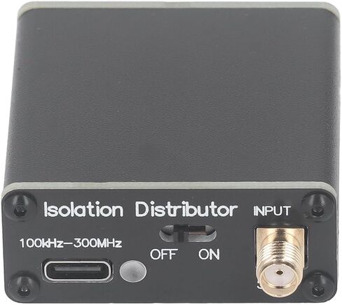 Zunate Active RF Isolation Distributor, 100kHz to 150MHz Signal Splitter with 50 Ohm Impedance for SDR, GPSDO, Clock Sources, and Radio Systems, 600mAh in Kuwait